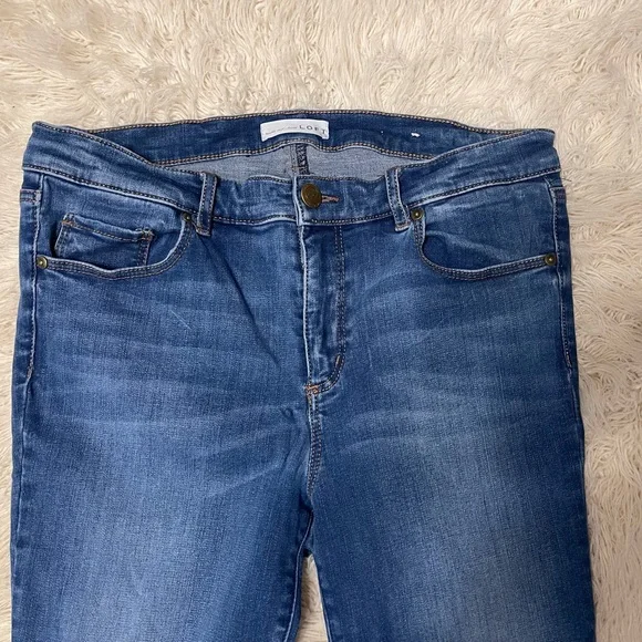 LOFT Women's Dark Blue Skinny Jeans - Picture 2 of 5